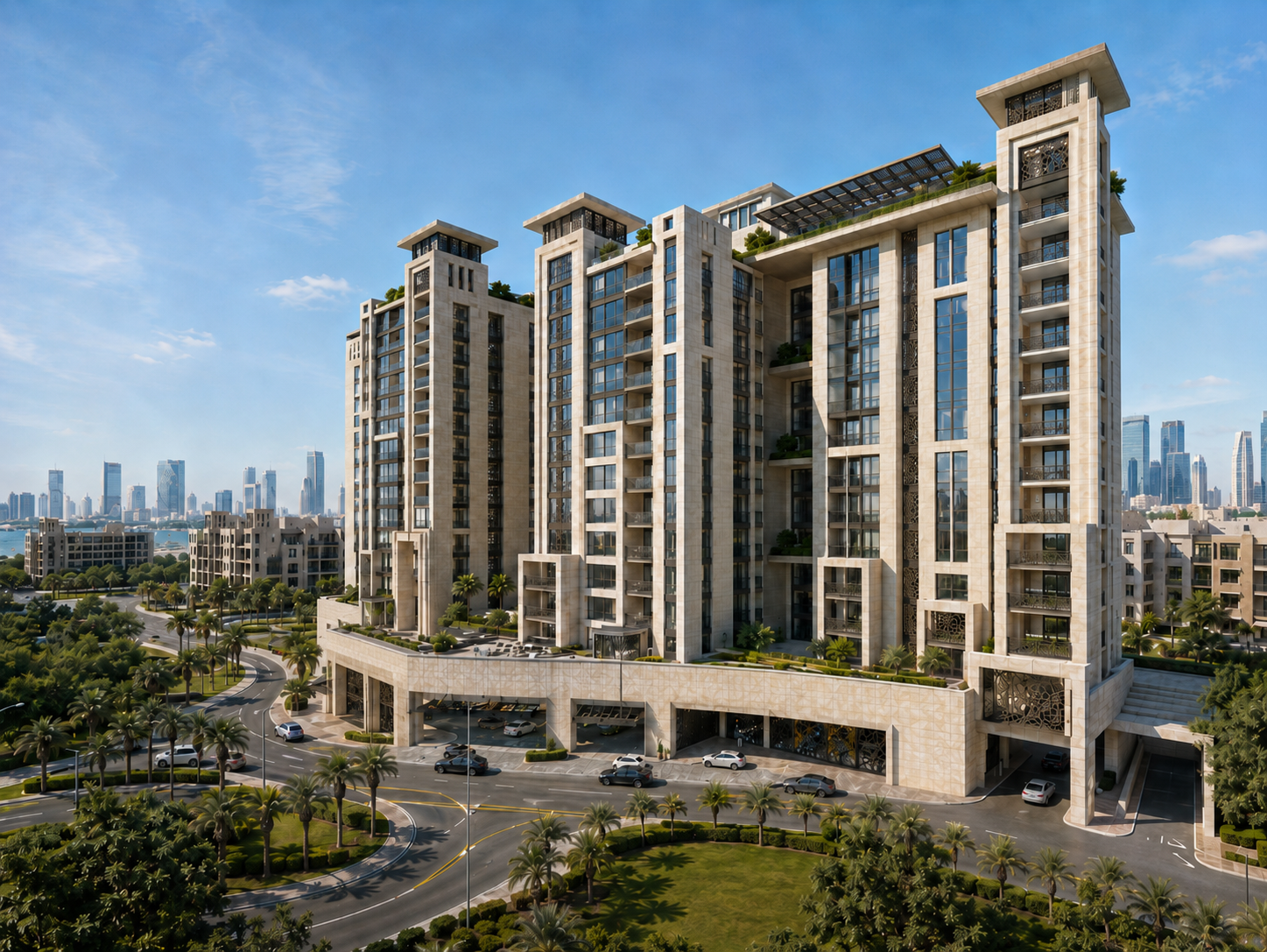 Twin-tower residential complex, Dubai